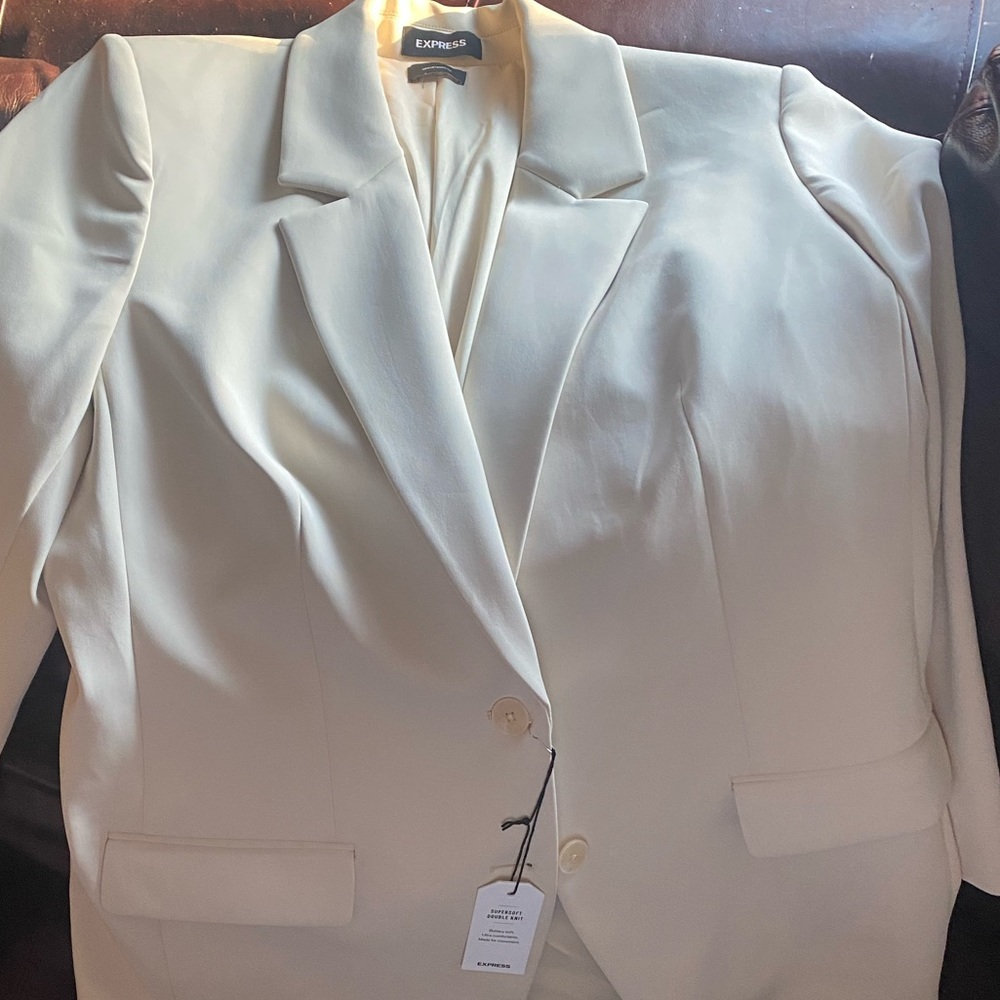 Brand new cream, butter soft blazer from Express